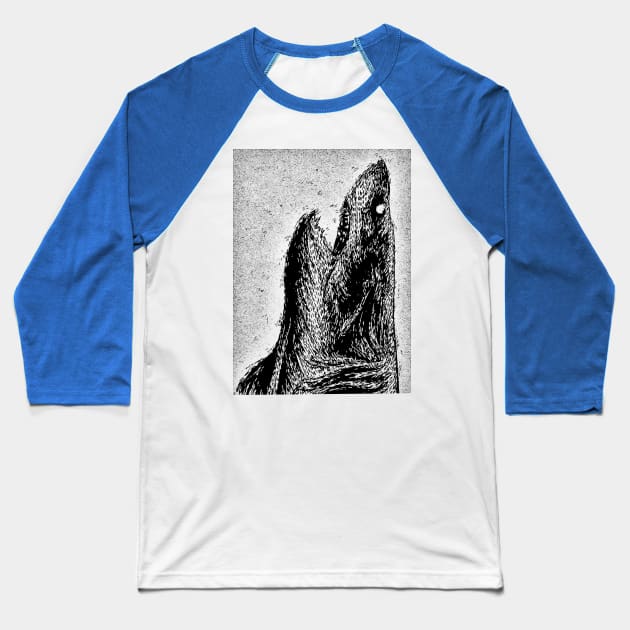 Shark Baseball T-Shirt by barmalisiRTB